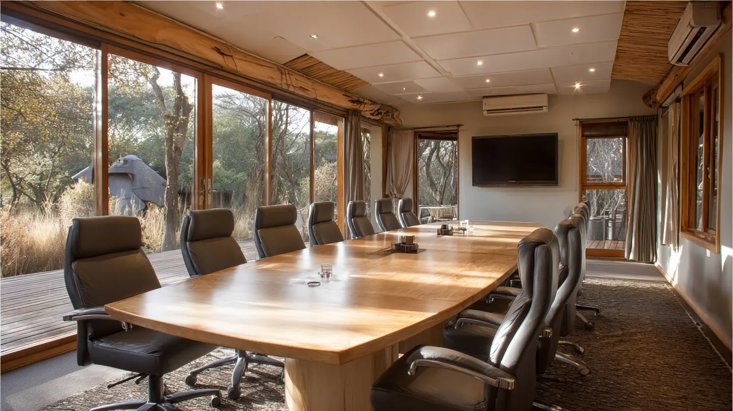 A conference hall arranged for a corporate gathering at Mtalii